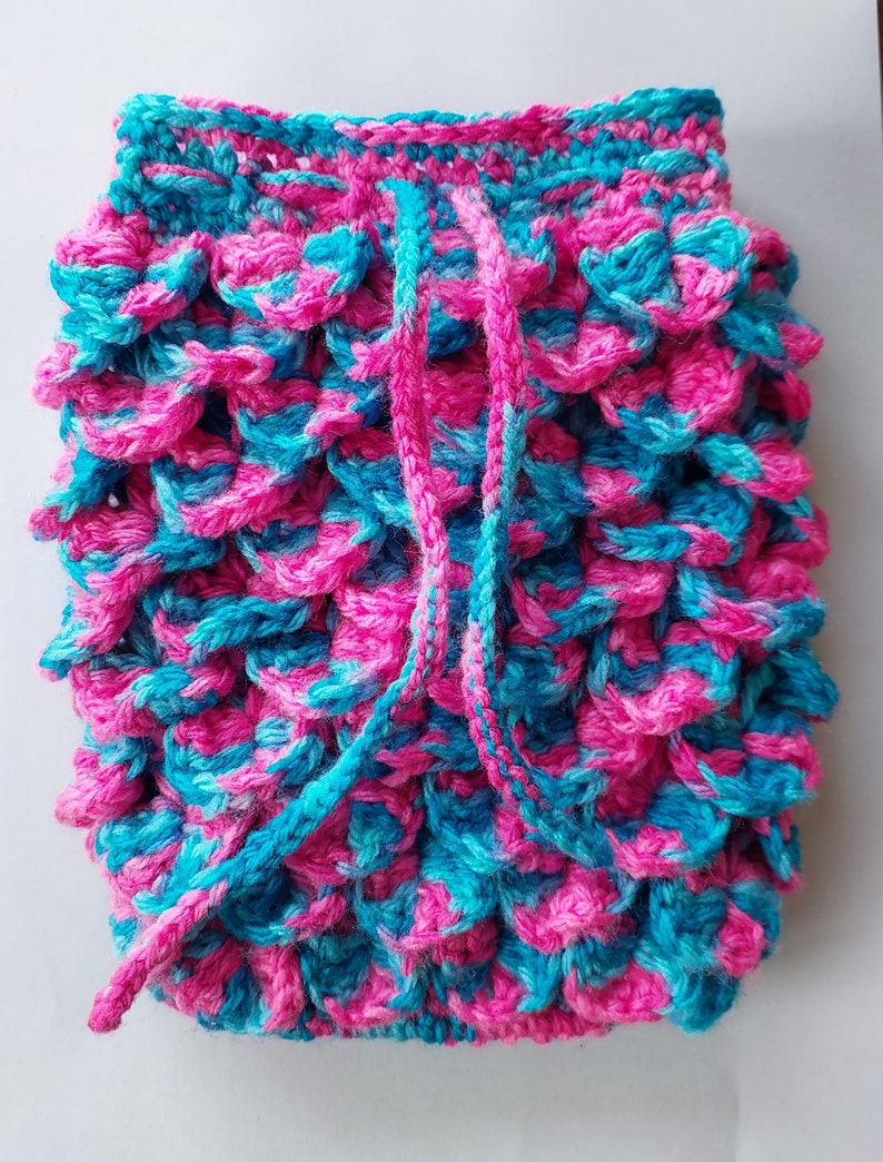 Mermaid/Dragon Scale Draw String Pouch Pattern
