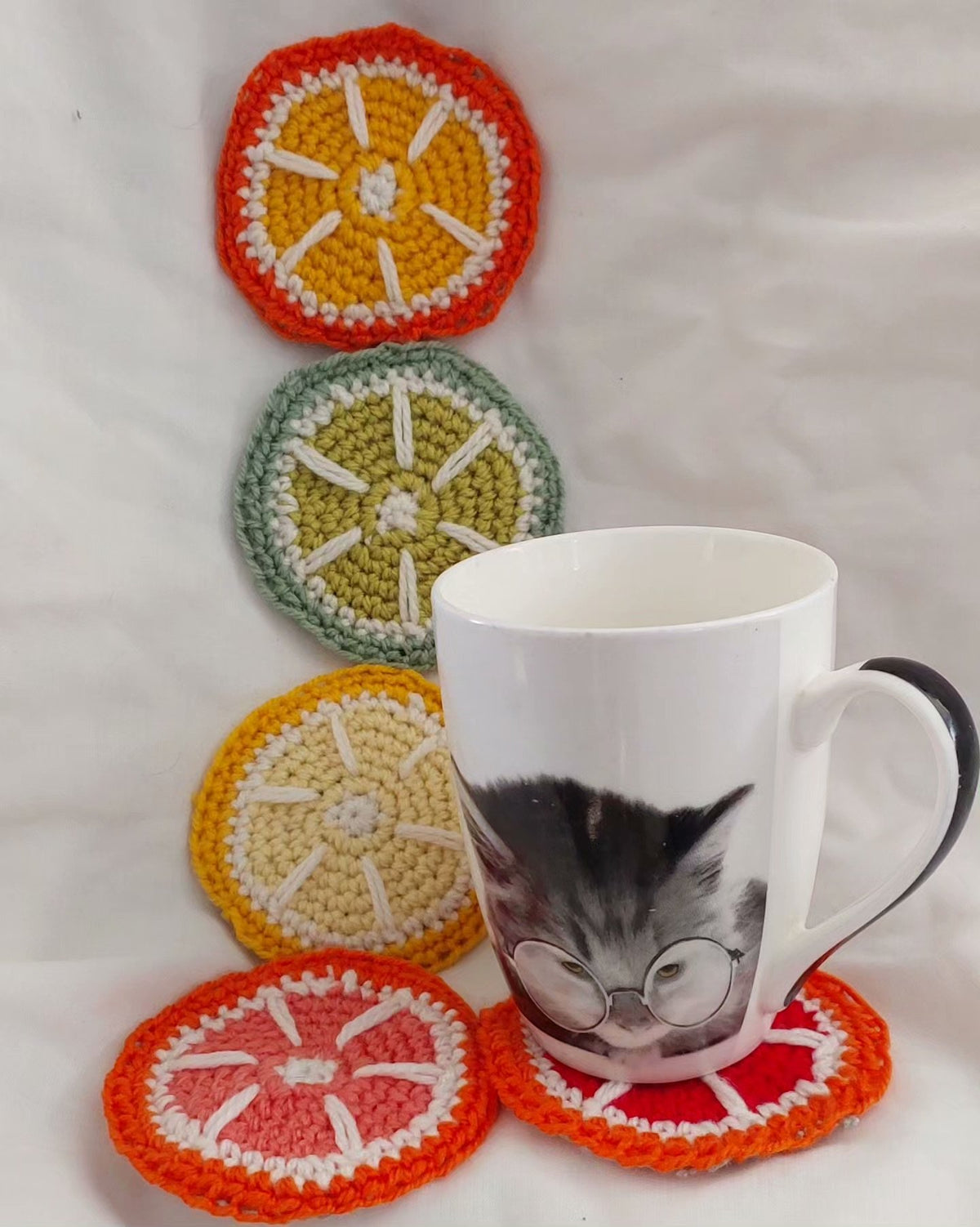 Citrus Slice Coasters Pattern