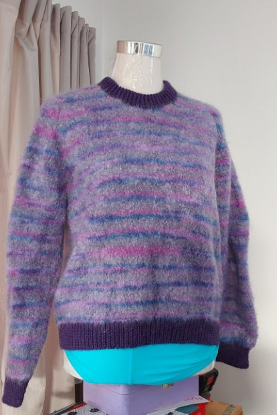 Purple Knitted Jumper